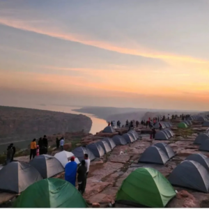 Group tent at Gandikota